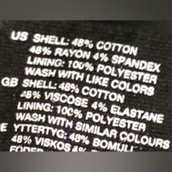 H&M Cropped Cocktail Jacket Evening Date-night / Sz 6 / Black - Picture 12 of 17